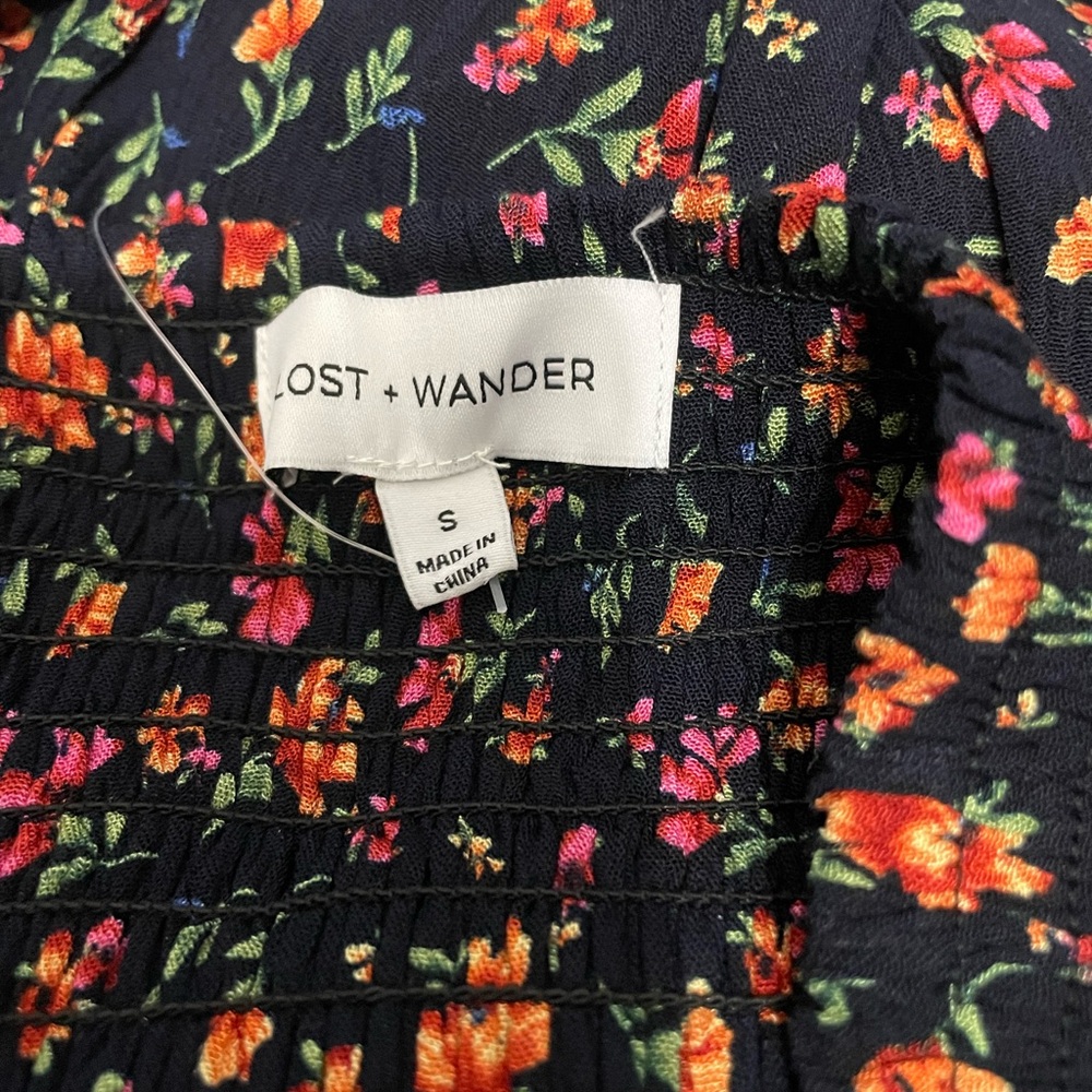 NWOT Size S floral Lost + Wander skirt - Picture 4 of 5